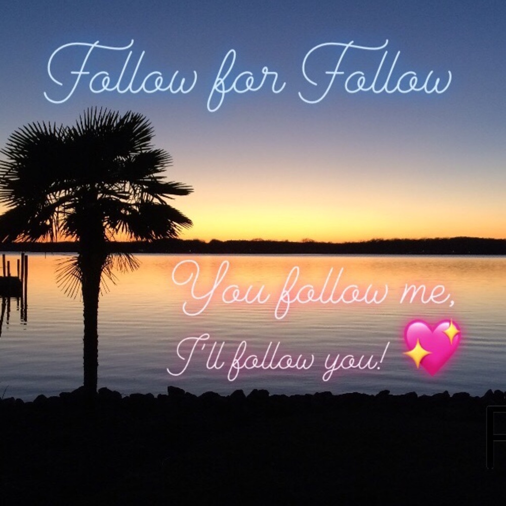 Let’s follow each other